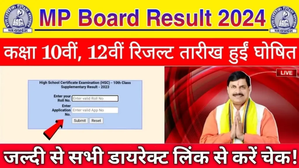 MP Board 10th 12th Result 2024